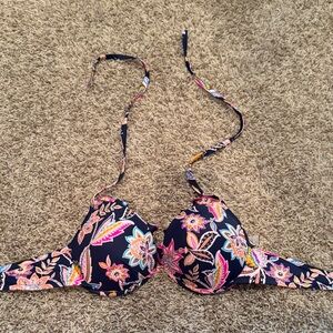 Floral Print Bikini Top